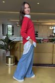 Made in Italy Conrad Body Skim Knit Jumper Rouge